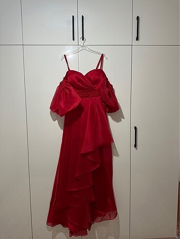 38 Beden Kırmızı kına elbisesi