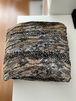 Mini leopar desenli şal