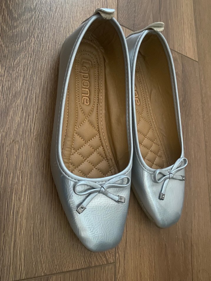 Gri Tokalı Kadın Günlük Babet - Görsel 3