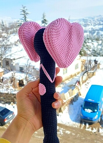  Beden Renk Amigurumi black pink tightstick