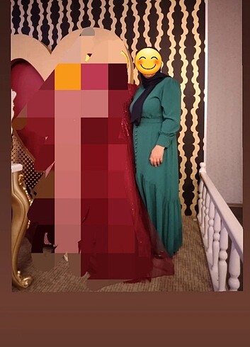 44 Beden yeşil Renk Elbise