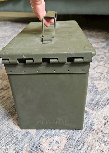 Kahverengi Metal Taşıma Kutusu/muhimmat sandigi - Görsel 4