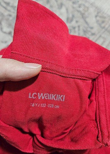 LC Waikiki Kirmizi Polo Yaka Okul Sweat