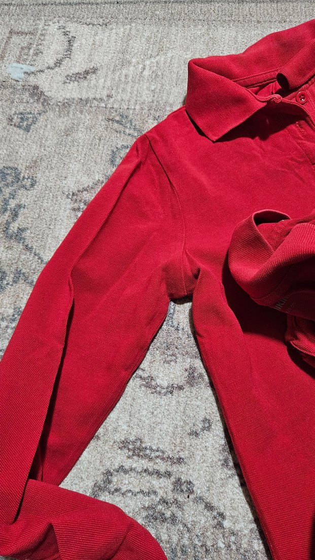 LC Waikiki Kırmızı polo yaka okul sweat — görsel 4/4