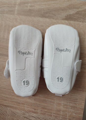 Kız Çocuk Beyaz Rugan Cırtlı Babet Ayakkabı - Görsel 2