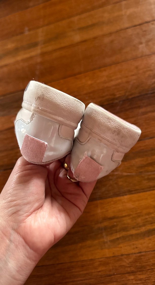 Kız Çocuk Beyaz Bağcıklı ve Cırt Cırtlı Spor Ayakkabı - Görsel 3