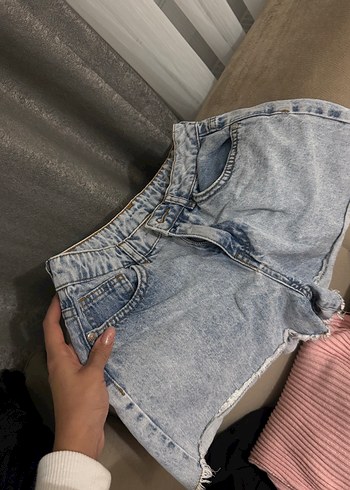 Kadın jean kot Şort - Görsel 2