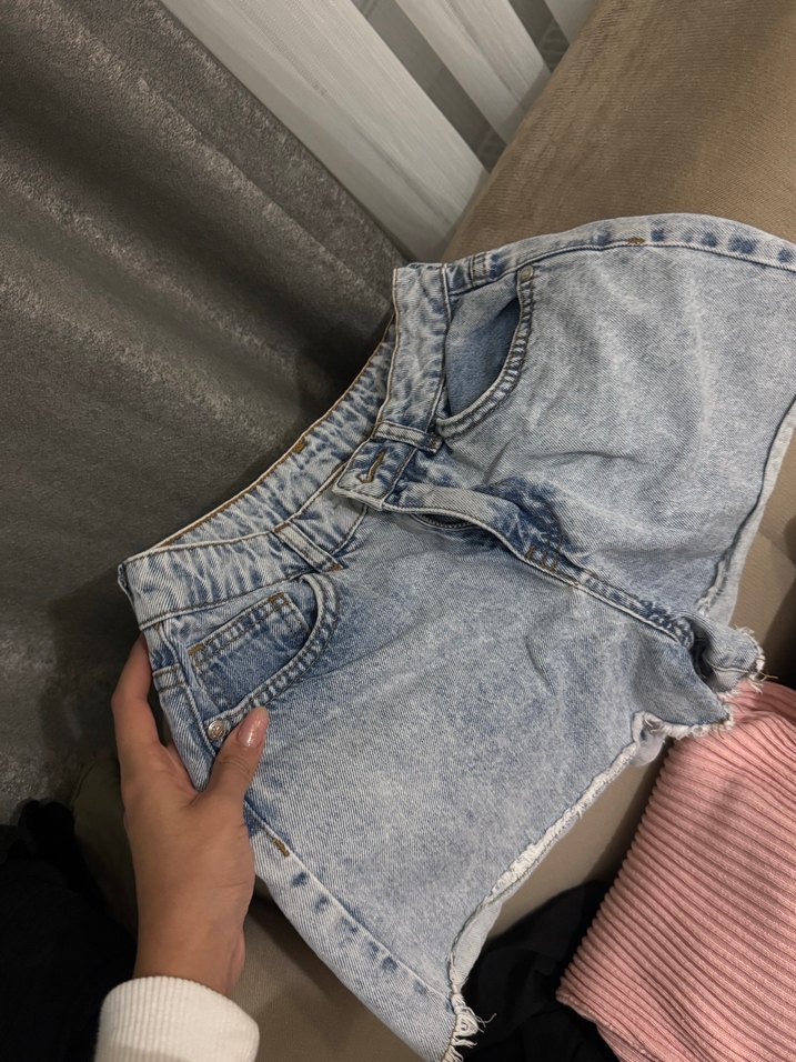 Kadın jean kot Şort - Görsel 2