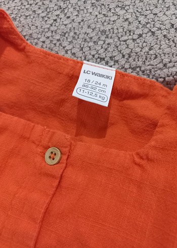 LC Waikiki Kız bebek Keten Düğmeli gömlek
