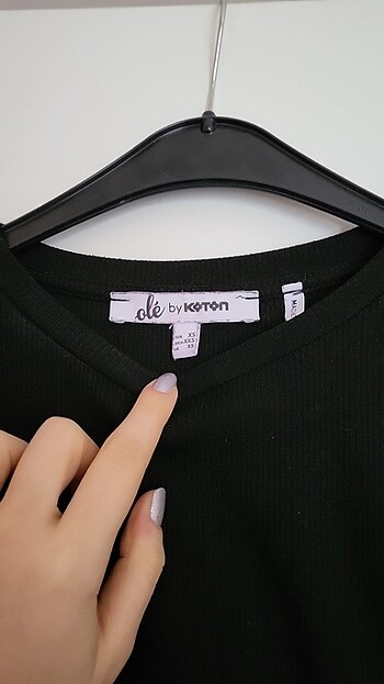 Koton Koton siyah crop