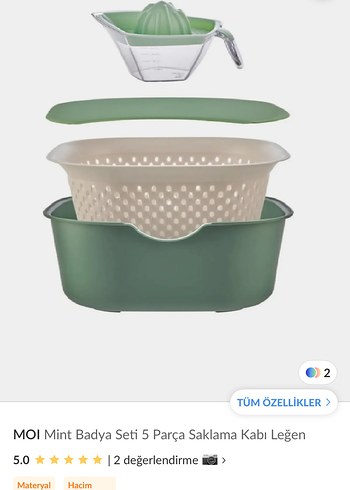 Hobby Life Meleni Home 5 Parça Çok Amaçlı Mutfak Seti