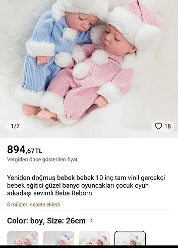Beden Uyuyan gerçekçi bebek