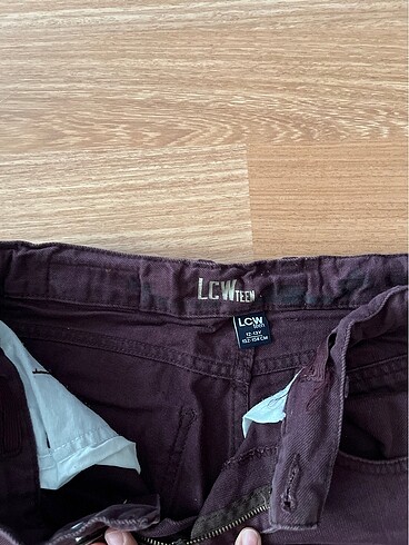 12-13 Yaş Beden bordo pantalon