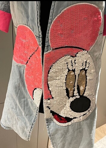 s Beden Payetli mickey Mouse tunik