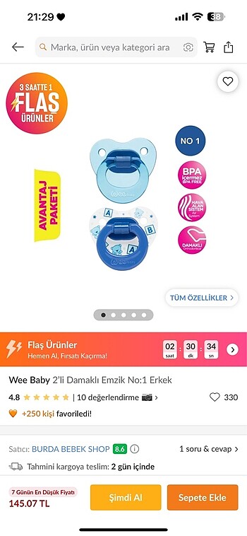 Beden mavi Renk Wee baby +18 erkek bebek emziği