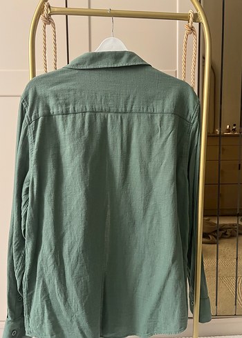 Erkek yeşil  Uzun Kollu Gömlek - Görsel 2
