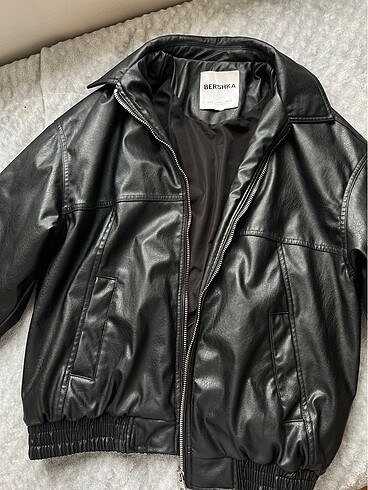 Bershka Bershka oversize deri ceket
