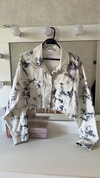 crop kot ceket bershka