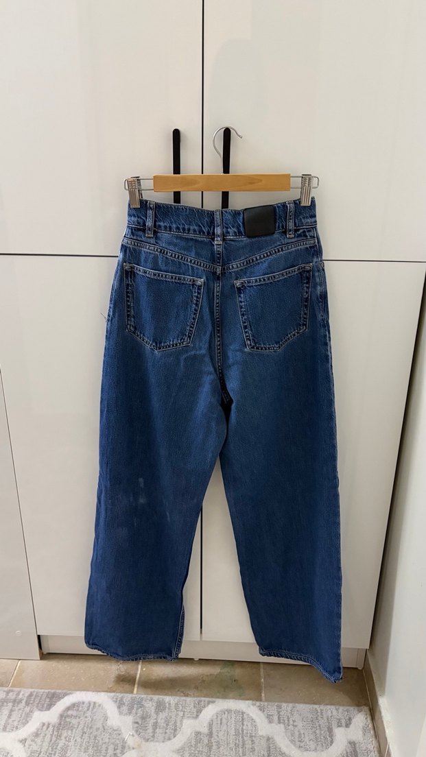 Yüksek Bel Geniş Paça Denim Jean — görsel 5/7