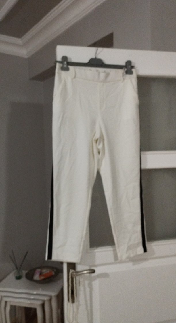 Zara yandan serıtlı kumaş pantolon - Görsel 2