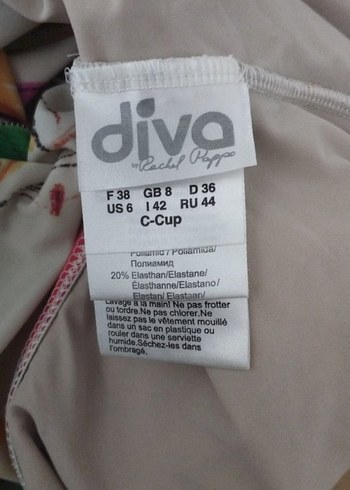 Kadın Çok Renkli Bohem Drapeli Mayo Rachel pappo - Görsel 5