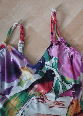 Kadın Çok Renkli Bohem Drapeli Mayo Rachel pappo - Görsel 2