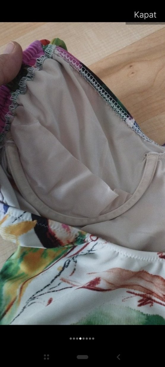 Kadın Çok Renkli Bohem Drapeli Mayo Rachel pappo - Görsel 4