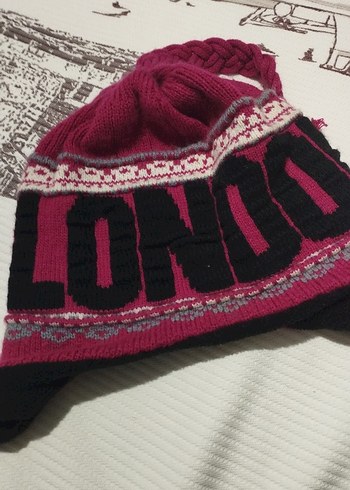 London nakıslı Örgü kadın Bere - Görsel 5