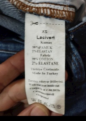 Lacivert Kadın Denim Pantolon - Görsel 6