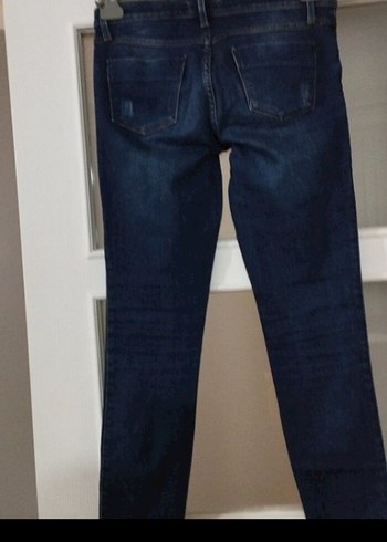 Lacivert Kadın Denim Pantolon - Görsel 3