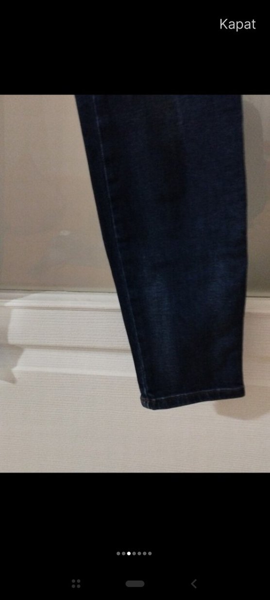 Lacivert Kadın Denim Pantolon - Görsel 4