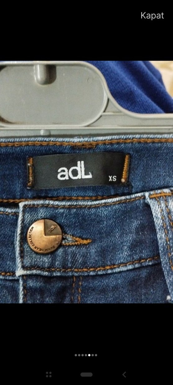 Lacivert Kadın Denim Pantolon - Görsel 5