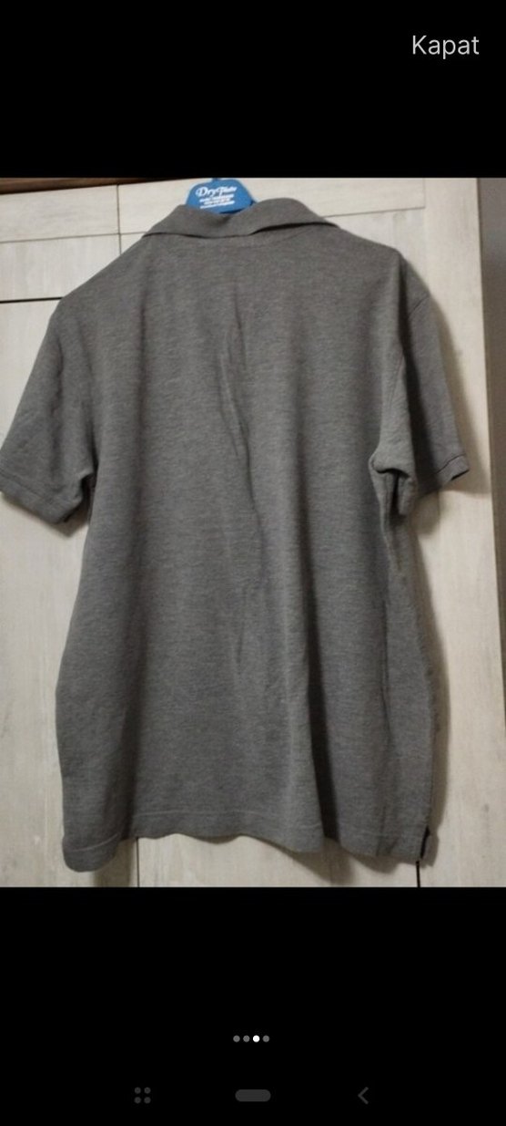 Gri Kısa Kollu Erkek Polo Tişört - Görsel 2