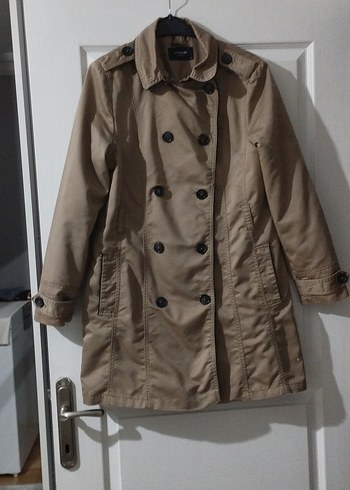 Bej Kadın Midi Trençkot - Görsel 2