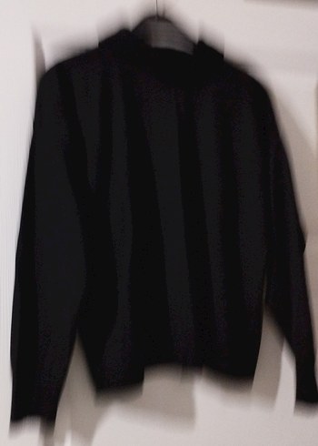 Gold Düğmeli Siyah Kadın Kazak - Görsel 4