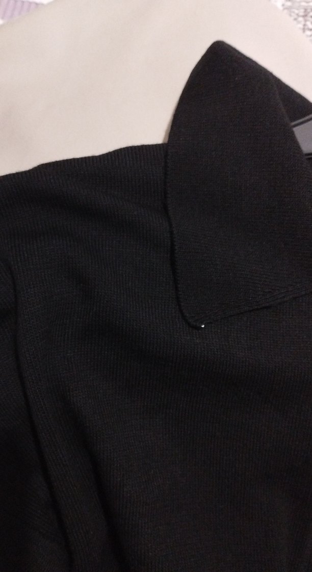 Gold Düğmeli Siyah Kadın Kazak - Görsel 5