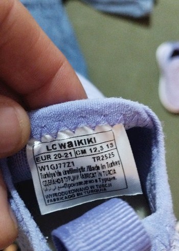 Nakışlı Mavi Kız Denim Elbise - Görsel 11