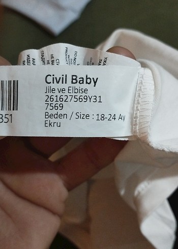 Nakışlı Mavi Kız Denim Elbise - Görsel 14