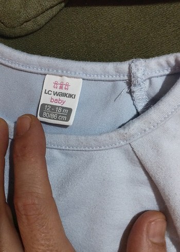 Nakışlı Mavi Kız Denim Elbise - Görsel 15