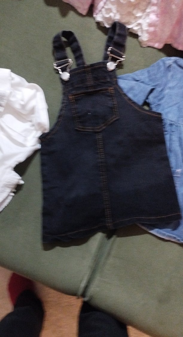 Kız Çocuk Pembe Dantel Detaylı Elbise - Görsel 5