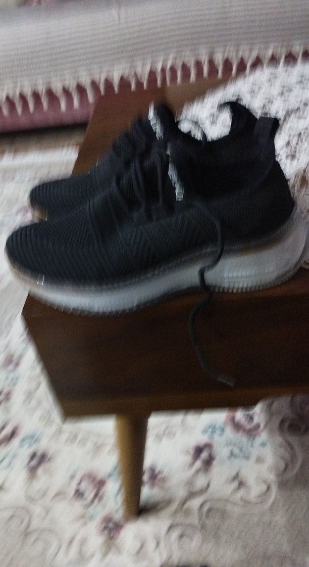 Siyah Bağcıklı Kadın Spor Ayakkabı - Görsel 3