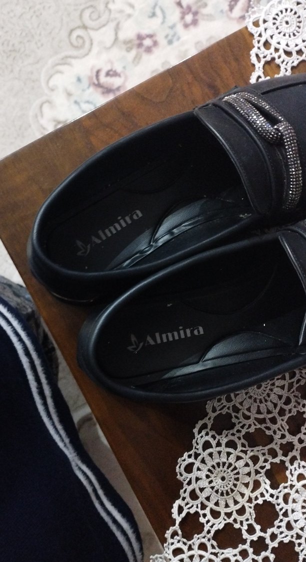 Siyah Parlak Deri Zincir Detaylı Kadın Loafer - Görsel 5