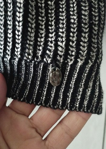 s Beden Gri Örgü Kadın Uzun Kollu Triko Kazak