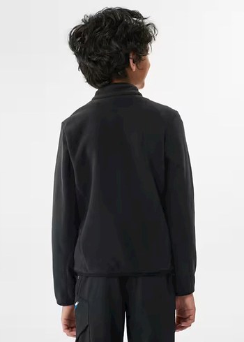 Decathlon  Çocuk Siyah Fermuarlı Polar - Görsel 6