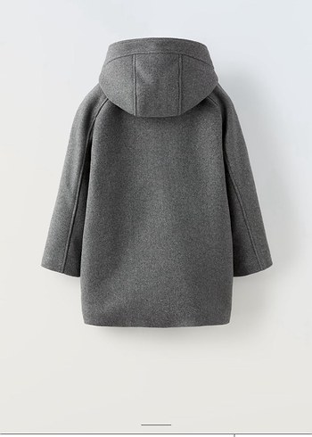 Zara Gri Düğmeli Erkek Çocuk Yün 
Kaban - Görsel 2