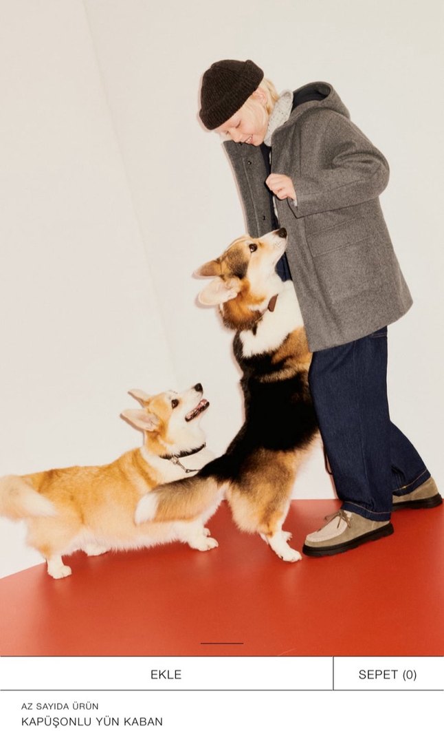 Zara Gri Düğmeli Erkek Çocuk Yün 
Kaban - Görsel 4