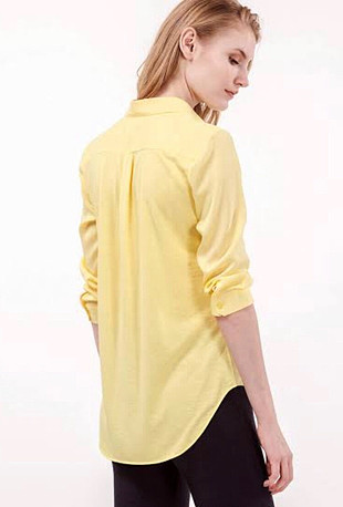 Lacoste sarı şık gömlek