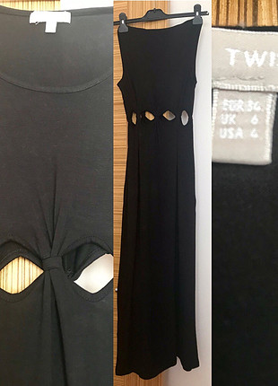 xs Beden siyah Renk #Twist #elbise #transparan