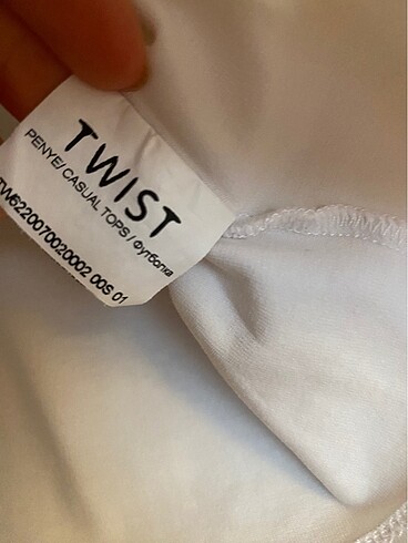 s Beden beyaz Renk Twist #tshirt