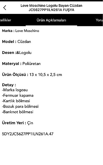  Beden #Love #moschino #cüzdan #Fuşya